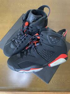 新品未使用！未試着！NIKE AIR JORDAN 6 RETRO OG BLACK INFRARED US9.5 27.5cm ナイキ　エアジョーダン　6 OG インフラレッド