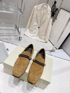 ブルネロクチネリ イタリア　BRUNELLO CUCINELLI レディースシューズ　パンプス 靴　羊革×レザー　サイズ選択可能