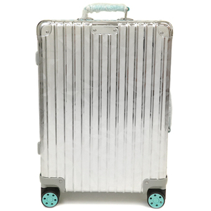 リモワ キャリーバッグ RIMOWA x Tiffany ロックカット キャビン シルバー TSAダイヤルロック 4輪 中古