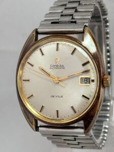 【133-2】1円〜【稼働品】OMEGA オメガ デビル 166.029 自動巻き デイト cal.565 ホワイト メンズ 同梱不可