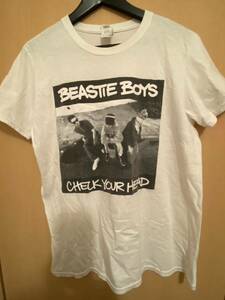 希少ビースティボーイズ Beastie Boys Check Your Head アルバム ジャケットプリントロック Tバンド Tビンテージ 半袖 白 MサイズHIPHOP