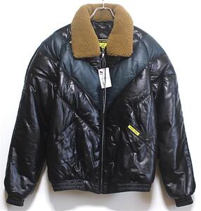 【新品】DOUBLE GOOSE × JOURNAL STANDARD V BOMMER JACKET（XL）ダブルグース ジャーナルスタンダード レザー ダウン ボンバー