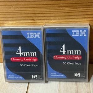 未開封☆IBM☆クリーニングカートリッジ☆4mm 50cleanings☆2個セット