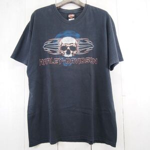 USA製 2004年 ハーレーダビッドソン Harley-Davidson COLBOCH MORRISTOWN Tシャツ(XL)ブラック Hanes