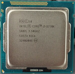 【動作確認済】Intel Core i7 3770K LGA1155 本体のみ②
