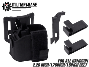 H7328BB　MILITARY BASE ハイブリッドユニバーサルホルスター for ベルト