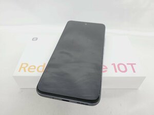 【未使用品】SoftBank スマートフォン Xiaomi Redmi Note 10T A101XM アジュールブラック 判定△ ※SIMロック解除済み 899106328 0601