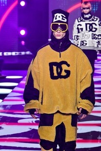 DOLCE&GABBANA オーバーサイズ DGロゴ フリース S