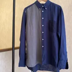 James Mortimer Linen Shirt NAVY 42