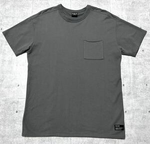 美品 Hurley 無地 ポケット Tシャツ 半袖 シンプル しっかりとした素材　　ハーレー 使用感薄い美品 単色 ポケT 無地T グレー 柳9615