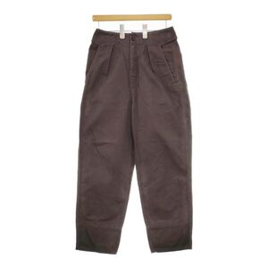 MHL. 595-0140500 WASHED CHINO COTTON チノパンツ 23AW ブラウン系 エムエイチエル 5-0108G 253627