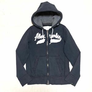 【人気】Abercrombie&Fitch アバクロ ユーズド加工スウェットパーカー 男性用 メンズ Sサイズ 古着 OF89