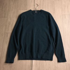 100円スタート○ UNIQLO メンズサイズ　カシミヤ100% ニット　セーター