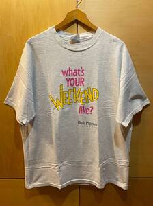 ビンテージ ハッシュパピー Hush Puppies メッセージ Tシャツ 半袖 Weekend XL 古着