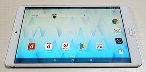 　★【47310WM】 完動品 docomo d-01J HUAWEI dtab Compact シルバー 16GB Wi-Fi+Cellular 1円！1スタ！