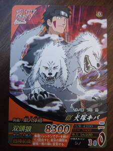 ◆◇2008バンダイ　USED　NARUTO疾風伝【犬塚キバ】ナルティメットフォーメーションカード　NF-119◇◆