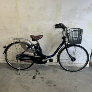 (S)□岐阜発　△Panasonic vivi DX/電動アシスト自転車/26インチ/3段変速/充電器無し/バッテリー8Ah/走行確認/ライトなし/現状品　R6.5/27