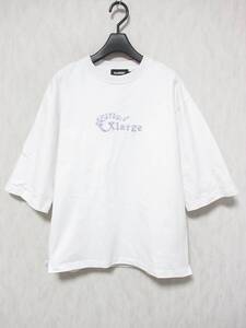 XLARGE エクストララージ ロゴ刺繍 ハーフ袖 Ｔシャツ メンズ Ｓ ホワイト　01191308　yg6193