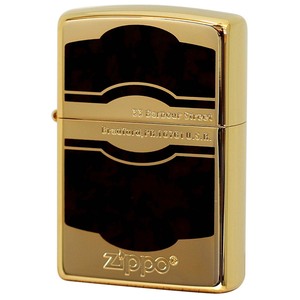 Zippo ジッポライター ブラウン マーブル 大理石調 金メッキ ラッカー仕上げ CD2 B GD&BW 1201S427