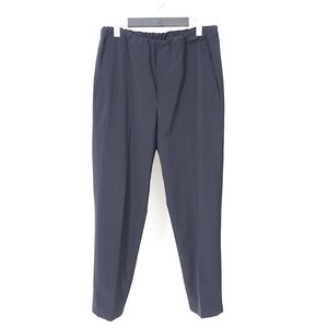 4-SD042 【美品】ニールバレット NEIL BARRETT イタリア製 ストレッチ スラックス パンツ ウエストゴム ネイビー 46 正規品 メンズ