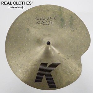 Zildjian/ジルジャン K Custom Dark HH top 13”/33㎝ 変形 ハイハットシンバル トップ /080