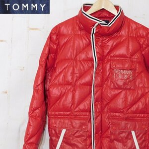 トミーヒルフィガーTOMMY1985　キルティングジャケット　ジャンパー　ブルゾン　メンズ　男性用　　サイズL　赤系　※0203006