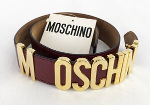 ☆未使用品☆レザーベルト レディース用 MOSCHINO