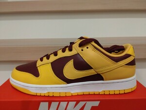 Nike Dunk Low Retro University Gold and Deep Maroon 28cm DD1391-702 ナイキ　ダンク　レトロ　ユニバーシティー　ゴールド　us10