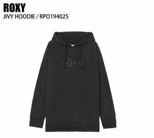 新品ROXY ロキシー ジヴィーフーディー カジュアル スウェットパーカーLL黒　フーディー プルオーバー　5830円