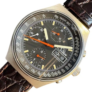 ジン Sinn 144 クロノグラフ デイデイト 144 ステンレススチール 腕時計 メンズ 中古