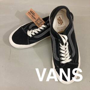 【新品未使用】【タグ付き】バンズ VANS LOW ローカット スニーカー ステッチ 靴 サーフライン 紐 グレー ダークグレー 27.0cm @★