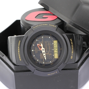 (17151)G-SHOCK AW-500G-1EV オリジナル仕様カスタム アナログ デジタル デジアナ スクリューバック (黒金 グラフ 当時物 オリジナル)