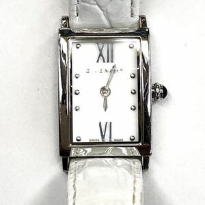 中古 ジバンシー 腕時計 GIVENCHY REG.97693530 レディース クオーツ シェル文字盤/革ベルト Dバックル付 白 144433