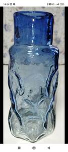沖縄　おきなわ民芸ガラス　琉球ガラス　手作り吹きガラス　置物　花瓶