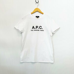 A.P.C. アーペーセー ロゴ 半袖 Tシャツ 白 ホワイト サイズM Is8-30