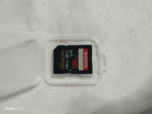 SanDisk サンディスク Extreme Pro SDXC 128GB カード UHS-I U3 V30 Class10