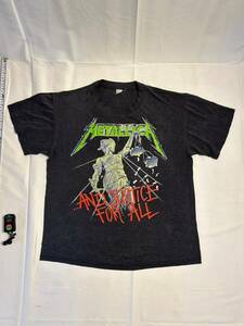 メタリカ Tシャツ L ビンテージ METALLICA 88〜’89ジャスティスツアー スラッシュメタル tour コレクション バンド T USA