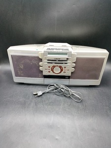 〇 ソニー CDラジカセ ZS-D55 一部動作確認ジャンク品 /SONY /MEGA BASS /CD /カセット /AM /FM 