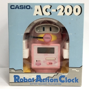 ジャンク品 ロボットアクションクロック Robot action clock AC-200 Casio カシオ アラーム 目覚まし時計 ペンギン