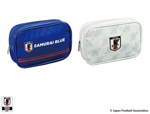 サッカー日本代表オフィシャルライセンス商品プレミアムスクエアポーチ　全2種（SAMURAI BLUE）