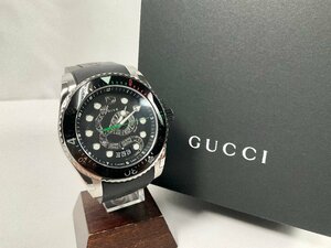 ★GUCCI グッチ 時計 DIVE YA136217 136.2 Qz ラバーベルト 未使用品 １円スタート★