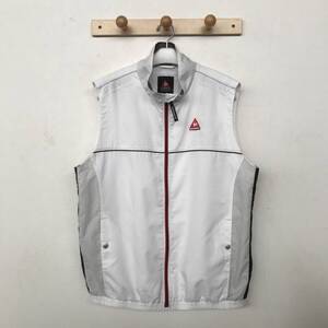 le coq sportif GOLF QG6620 ルコック スポルティフ ゴルフ メンズ 裏メッシュ ナイロンフルジップベスト 美品 size LL