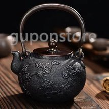 強くお勧め★ 鉄器 提梁壺★老鉄瓶 茶道具対応 鉄やかん 鉄分補給 鉄びん 1300ml