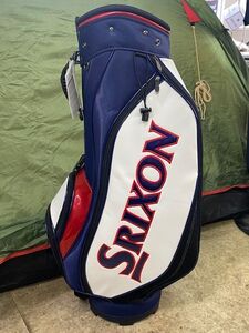 1●未使用品！ SRIXON(スリクソン) キャディバッグ トリコロール（ホワイト×ネイビー） 9型 3.1kg [GGC-S155G]●155