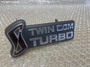 純正 フロント エンブレム ツインカム ターボ twin cam turbo R31 HR31 スカイライン 4ドア パサージュ