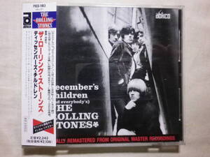 リマスター盤 『The Rolling Stones/December’s Children(1965)』(1997年発売,POCD-1963,廃盤,国内盤帯付,歌詞対訳付,As Tears Go By)