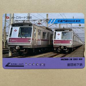 【使用済】 メトロカード 営団地下鉄 東京メトロ 半蔵門線8000系車両