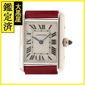 Cartier　カルティエ　タンク ルイ　W1541056　WG/レザー　クオーツ　シルバー　レディース【430】2148103611490