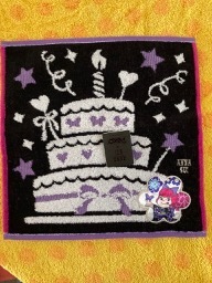 ANNA SUI　アナスイxペコ　タオルハンカチ　お祝いスイーツ柄bl2525