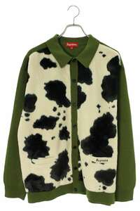 シュプリーム SUPREME Cow Print Cardigan サイズ:XL カウプリントカーディガン 中古 OM10